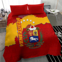 Venezuela Bedding Set with National Coat of Arms Flag Map Spirit