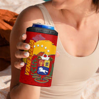 Venezuela 4 in 1 Can Cooler Tumbler with National Coat of Arms Flag Map Spirit