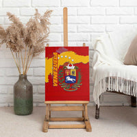 Venezuela Canvas Wall Art with National Coat of Arms Flag Map Spirit