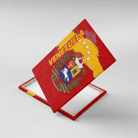 Venezuela Canvas Wall Art with National Coat of Arms Flag Map Spirit
