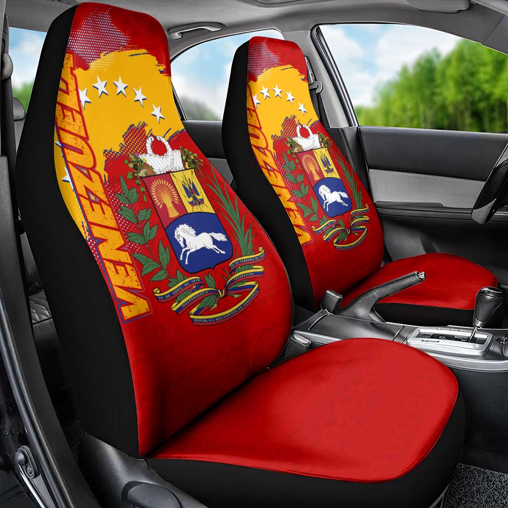 Venezuela Car Seat Cover with National Coat of Arms Flag Map Spirit