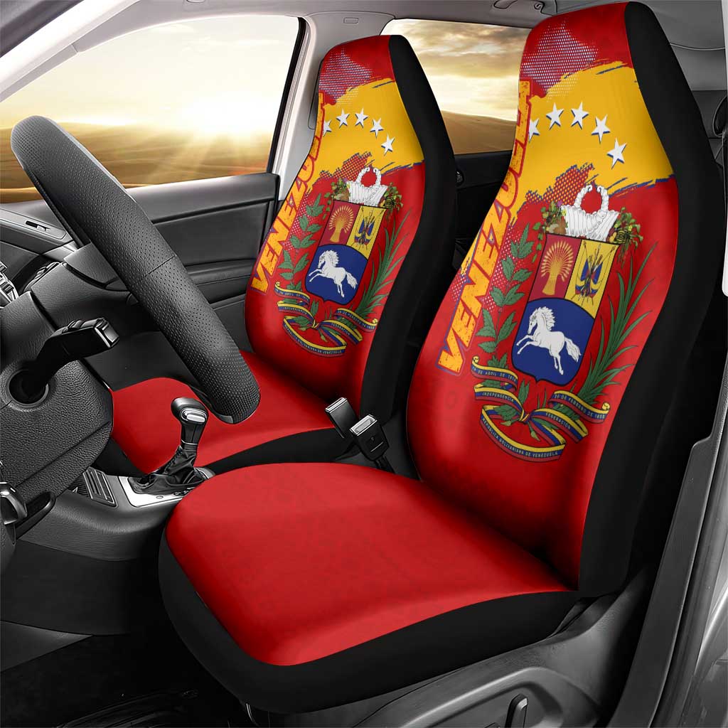 Venezuela Car Seat Cover with National Coat of Arms Flag Map Spirit