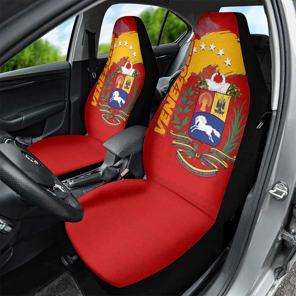 Venezuela Car Seat Cover with National Coat of Arms Flag Map Spirit