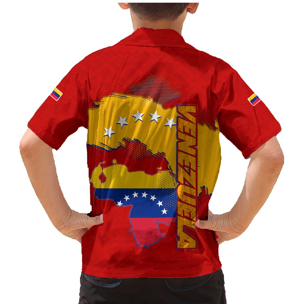 Venezuela Family Matching Mermaid Dress and Hawaiian Shirt with National Coat of Arms Flag Map Spirit