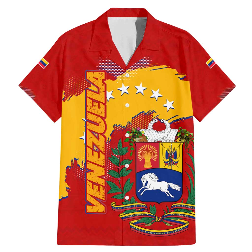 Venezuela Family Matching Mermaid Dress and Hawaiian Shirt with National Coat of Arms Flag Map Spirit