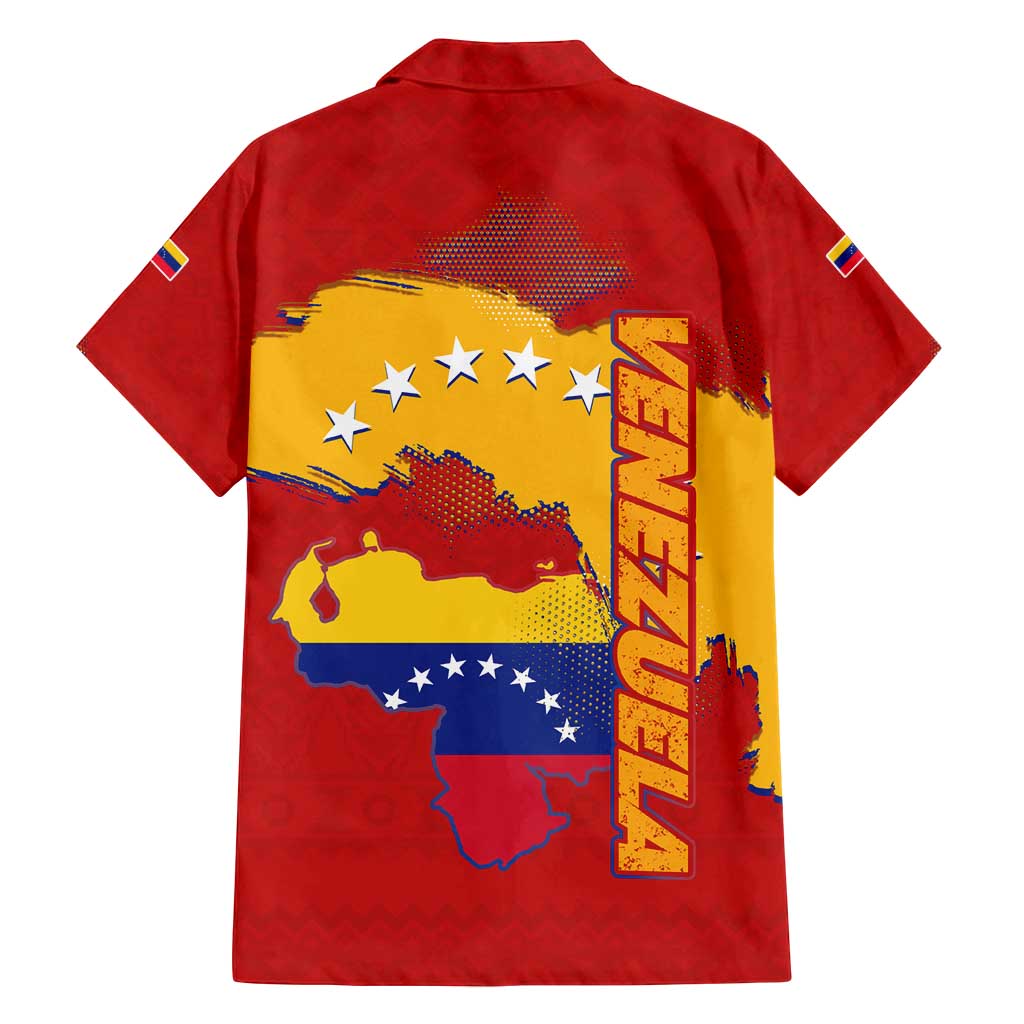Venezuela Family Matching Summer Maxi Dress and Hawaiian Shirt with National Coat of Arms Flag Map Spirit