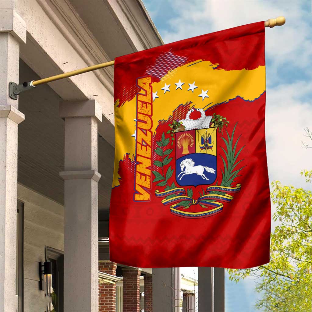 Venezuela Garden Flag with National Coat of Arms Flag Map Spirit