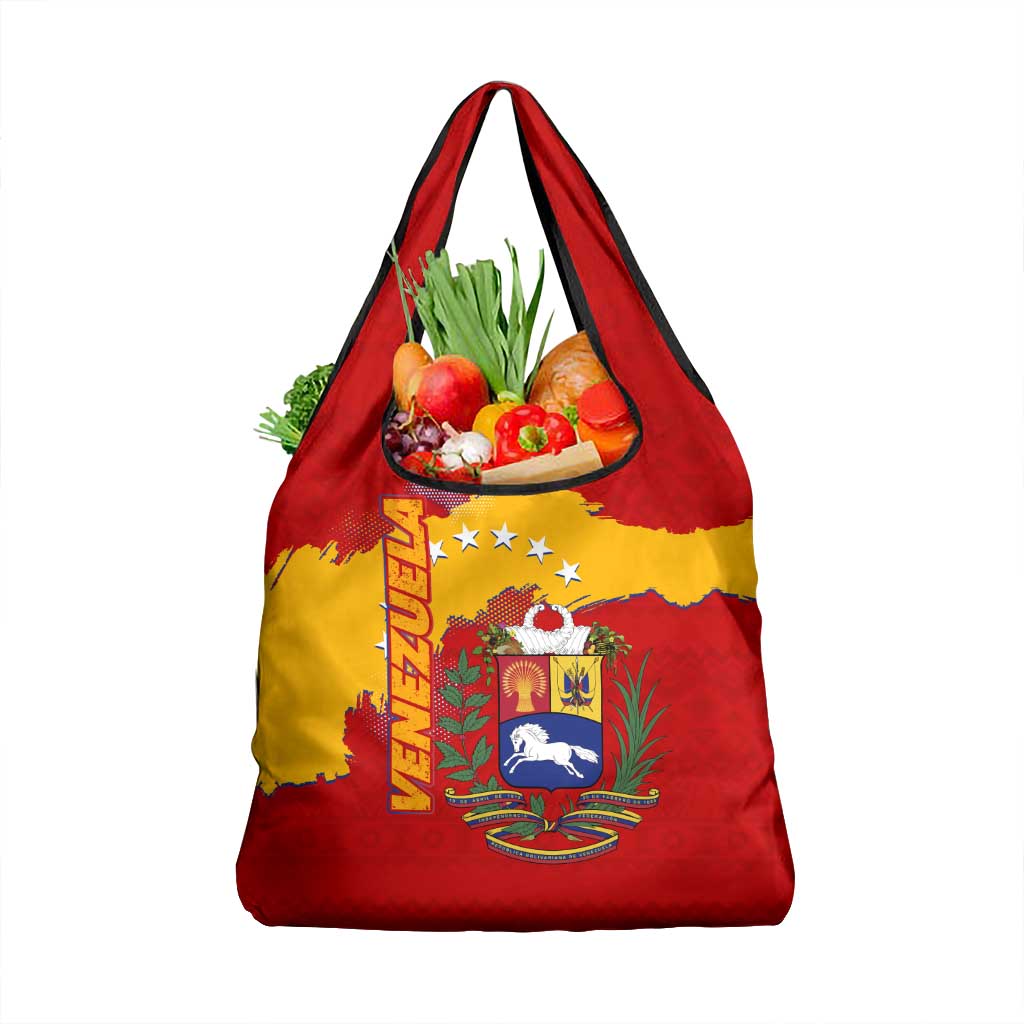 Venezuela Grocery Bag with National Coat of Arms Flag Map Spirit