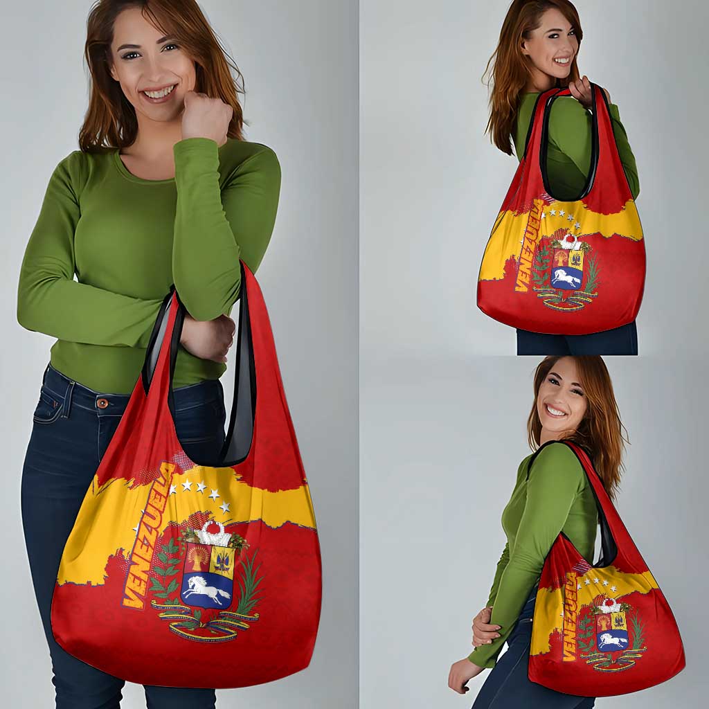 Venezuela Grocery Bag with National Coat of Arms Flag Map Spirit