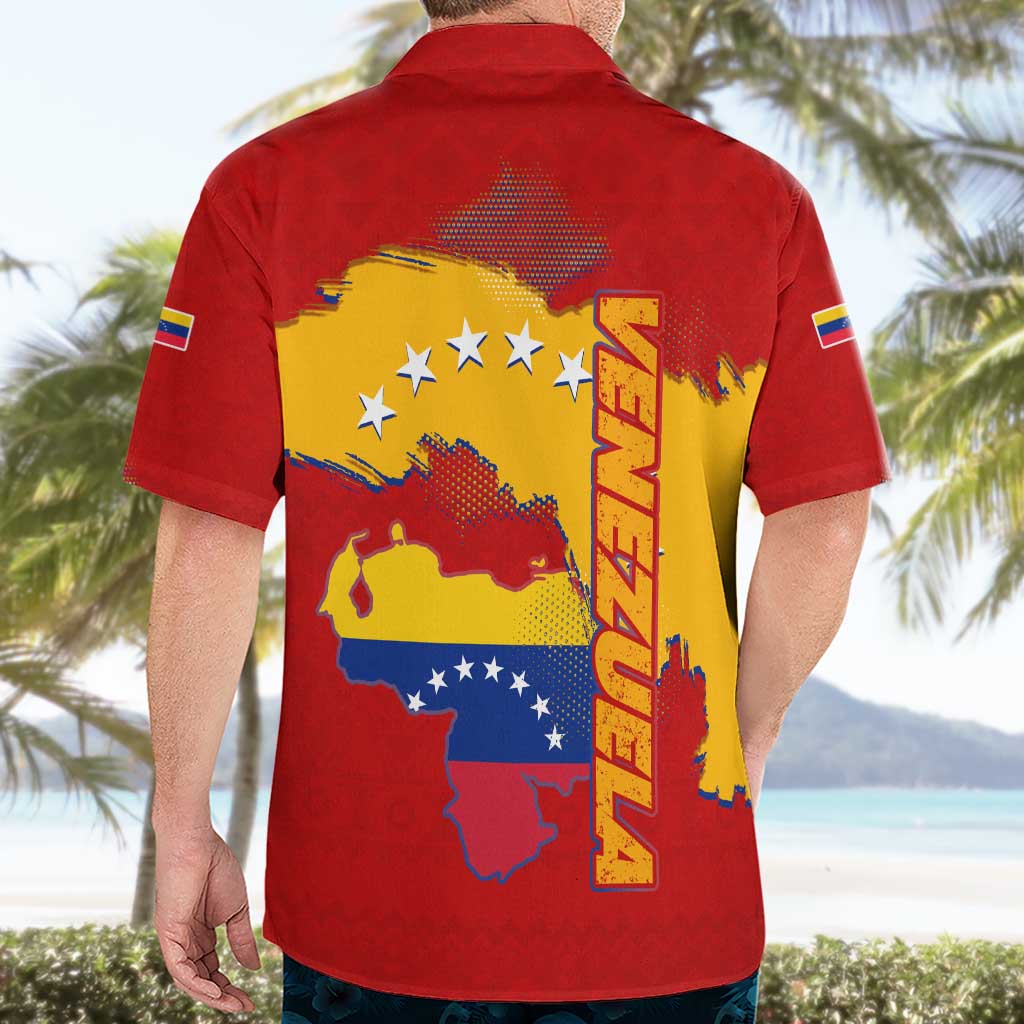 Venezuela Hawaiian Shirt with National Coat of Arms Flag Map Spirit