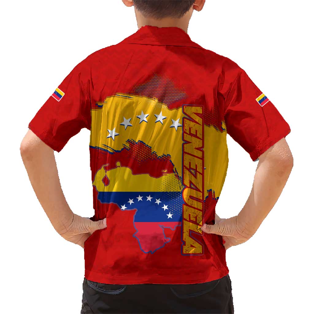 Venezuela Hawaiian Shirt with National Coat of Arms Flag Map Spirit