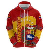 Venezuela Hoodie with National Coat of Arms Flag Map Spirit