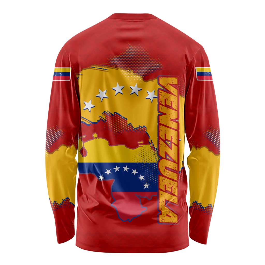 Venezuela Long Sleeve Shirt with National Coat of Arms Flag Map Spirit