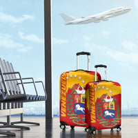 Venezuela Luggage Cover with National Coat of Arms Flag Map Spirit