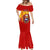 Venezuela Mermaid Dress with National Coat of Arms Flag Map Spirit