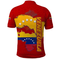 Venezuela Polo Shirt with National Coat of Arms Flag Map Spirit
