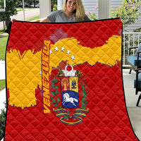 Venezuela Quilt with National Coat of Arms Flag Map Spirit
