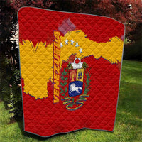 Venezuela Quilt with National Coat of Arms Flag Map Spirit
