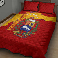 Venezuela Quilt Bed Set with National Coat of Arms Flag Map Spirit