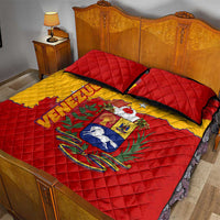Venezuela Quilt Bed Set with National Coat of Arms Flag Map Spirit