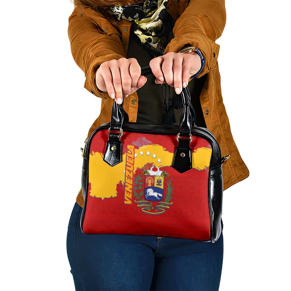 Venezuela Shoulder Handbag with National Coat of Arms Flag Map Spirit