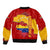 Venezuela Sleeve Zip Bomber Jacket with National Coat of Arms Flag Map Spirit