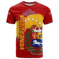 Venezuela T Shirt with National Coat of Arms Flag Map Spirit