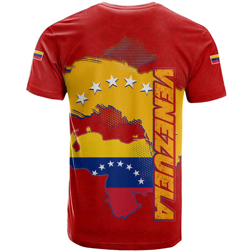 Venezuela T Shirt with National Coat of Arms Flag Map Spirit