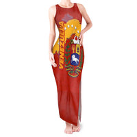 Venezuela Tank Maxi Dress with National Coat of Arms Flag Map Spirit