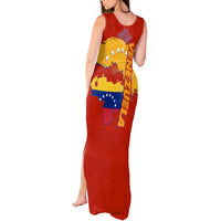 Venezuela Tank Maxi Dress with National Coat of Arms Flag Map Spirit