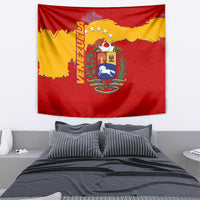 Venezuela Tapestry with National Coat of Arms Flag Map Spirit