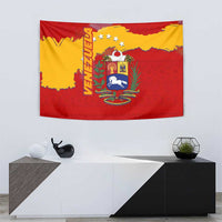 Venezuela Tapestry with National Coat of Arms Flag Map Spirit