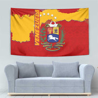 Venezuela Tapestry with National Coat of Arms Flag Map Spirit
