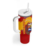 Venezuela Tumbler With Handle with National Coat of Arms Flag Map Spirit