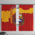 Venezuela Window Curtain with National Coat of Arms Flag Map Spirit