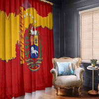 Venezuela Window Curtain with National Coat of Arms Flag Map Spirit