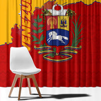 Venezuela Window Curtain with National Coat of Arms Flag Map Spirit