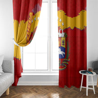 Venezuela Window Curtain with National Coat of Arms Flag Map Spirit