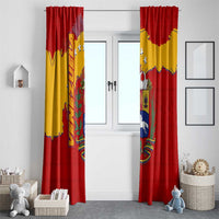Venezuela Window Curtain with National Coat of Arms Flag Map Spirit