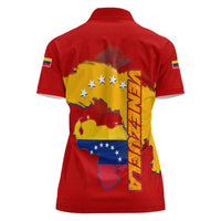Venezuela Women Polo Shirt with National Coat of Arms Flag Map Spirit