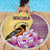 Venezuela Beach Blanket with National Bird Orchid Flower Coat of Arms Spirit
