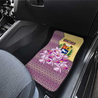 Venezuela Car Mats with National Bird Orchid Flower Coat of Arms Spirit