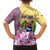 Venezuela Family Matching Summer Maxi Dress and Hawaiian Shirt with National Bird Orchid Flower Coat of Arms Spirit