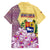 Venezuela Family Matching Summer Maxi Dress and Hawaiian Shirt with National Bird Orchid Flower Coat of Arms Spirit