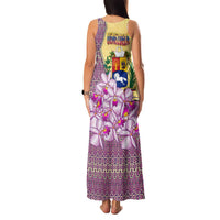 Venezuela Family Matching Tank Maxi Dress and Hawaiian Shirt with National Bird Orchid Flower Coat of Arms Spirit