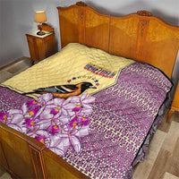 Venezuela Quilt with National Bird Orchid Flower Coat of Arms Spirit