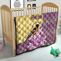 Venezuela Quilt with National Bird Orchid Flower Coat of Arms Spirit