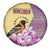 Venezuela Spare Tire Cover with National Bird Orchid Flower Coat of Arms Spirit