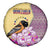 Venezuela Spare Tire Cover with National Bird Orchid Flower Coat of Arms Spirit