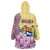 Venezuela Wearable Blanket Hoodie with National Bird Orchid Flower Coat of Arms Spirit
